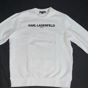 Karl Lagerfeld Men's Crewneck White Sweater